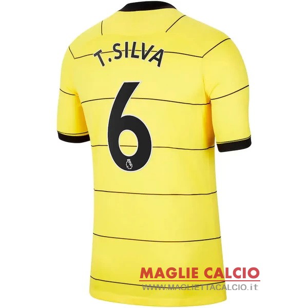 nuova maglietta chelsea 2021-2022 t. silva 6 seconda